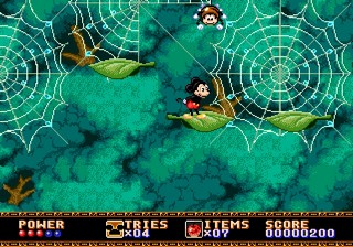 une photo d'Ã©cran de Castle of Illusion sur Sega Megadrive